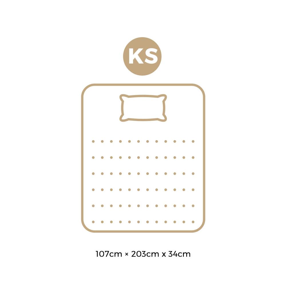 BEDRA BEDDING Latex Foam Mattress King Single Bed 9 Zone Pocket Spring 34cm Thickness-Mattresses-PEROZ Accessories