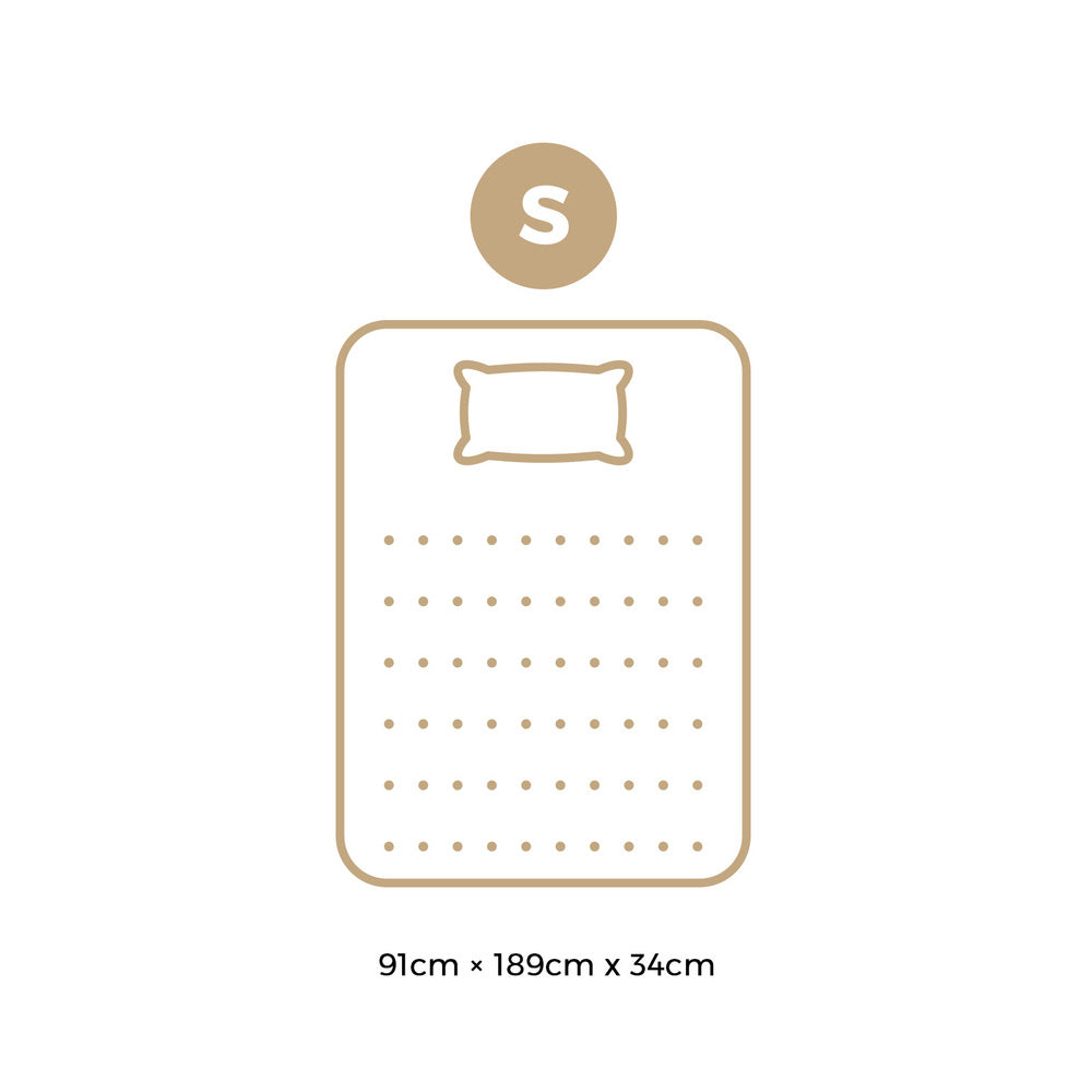 BEDRA BEDDING Latex Foam Mattress Single Bed 9 Zone Pocket Spring 34cm Thickness-Mattresses-PEROZ Accessories