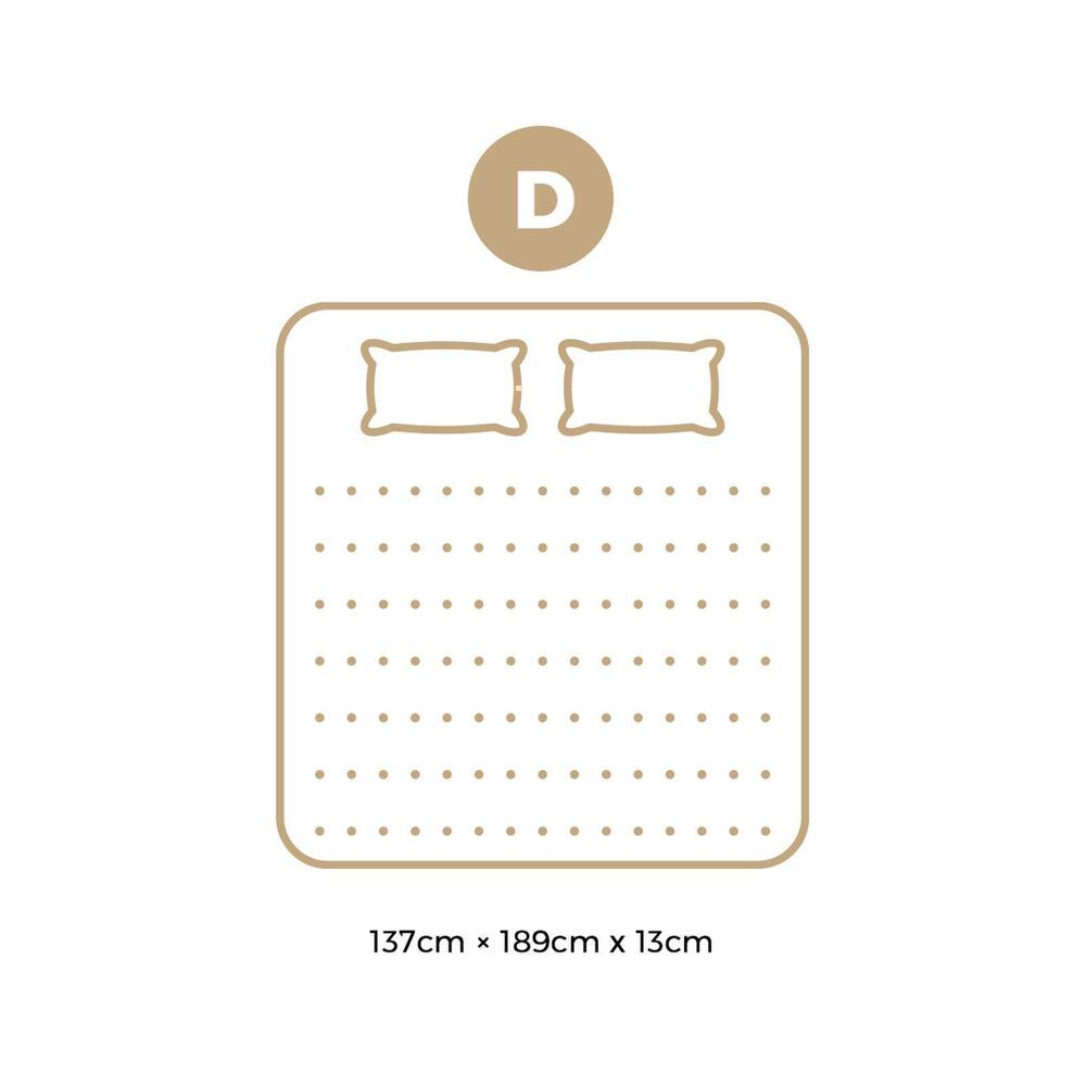 Bedra Double Mattress Tight Top Bonnell Spring Bed Foam Medium Firm 13CM-Mattresses-PEROZ Accessories