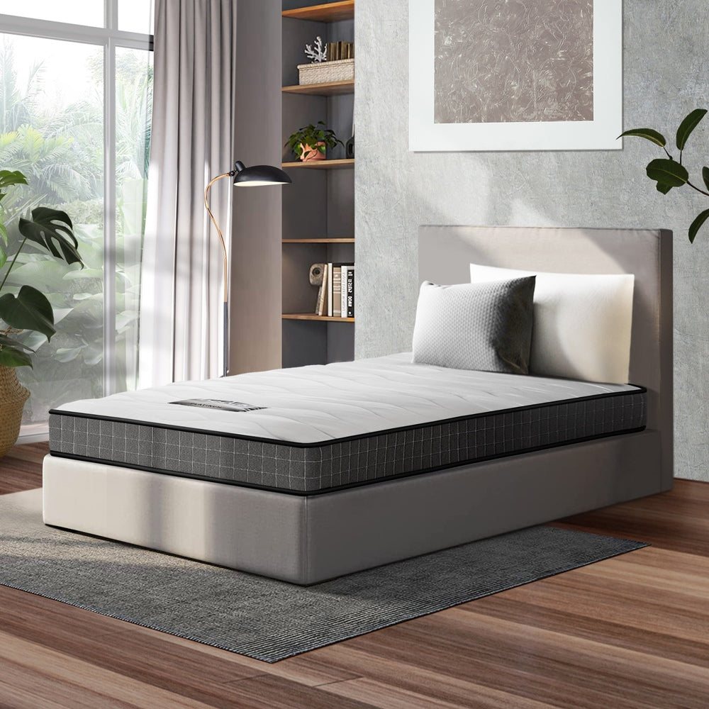 Bedra Single Mattress Tight Top Bed Bonnell Spring Foam 13CM Medium Firm-Mattresses-PEROZ Accessories