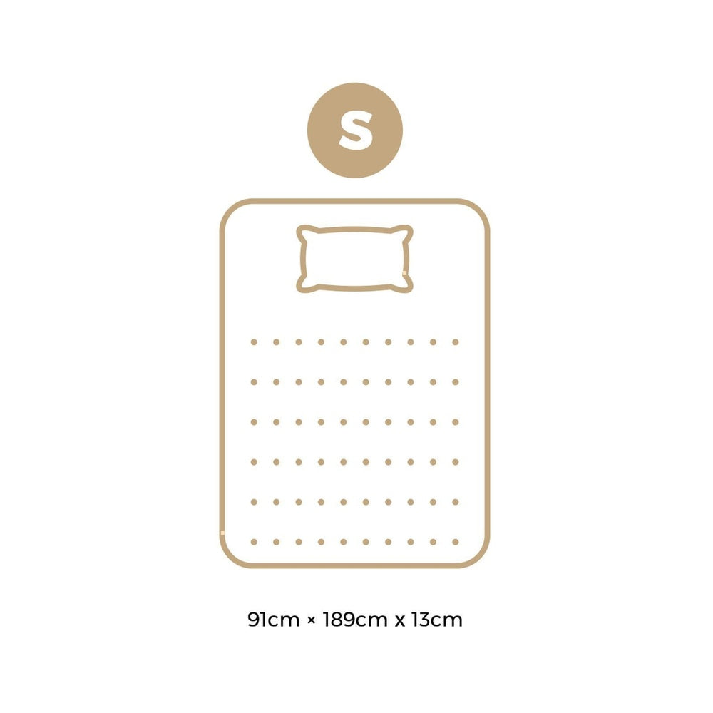 Bedra Single Mattress Tight Top Bed Bonnell Spring Foam 13CM Medium Firm-Mattresses-PEROZ Accessories