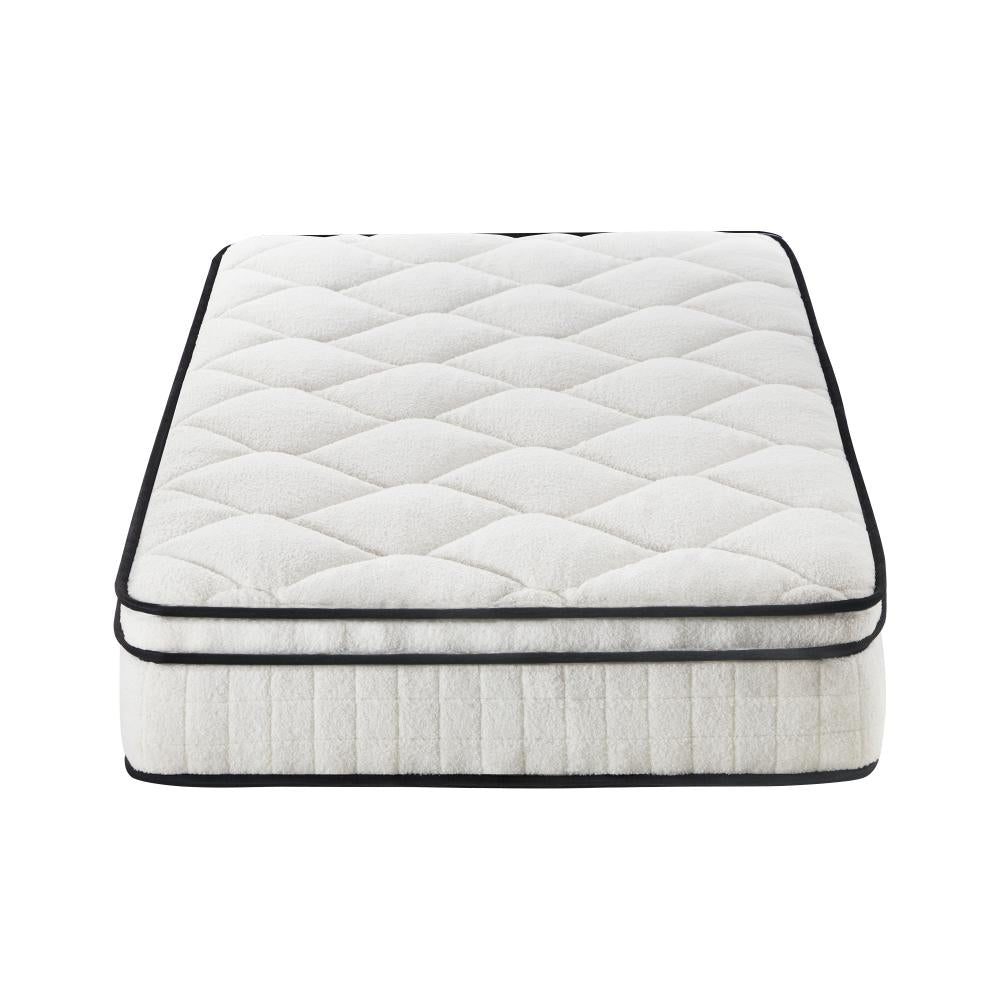 Bedra Boucle King Single Mattress Memory Foam Pocket Spring Euro Top-Mattresses-PEROZ Accessories