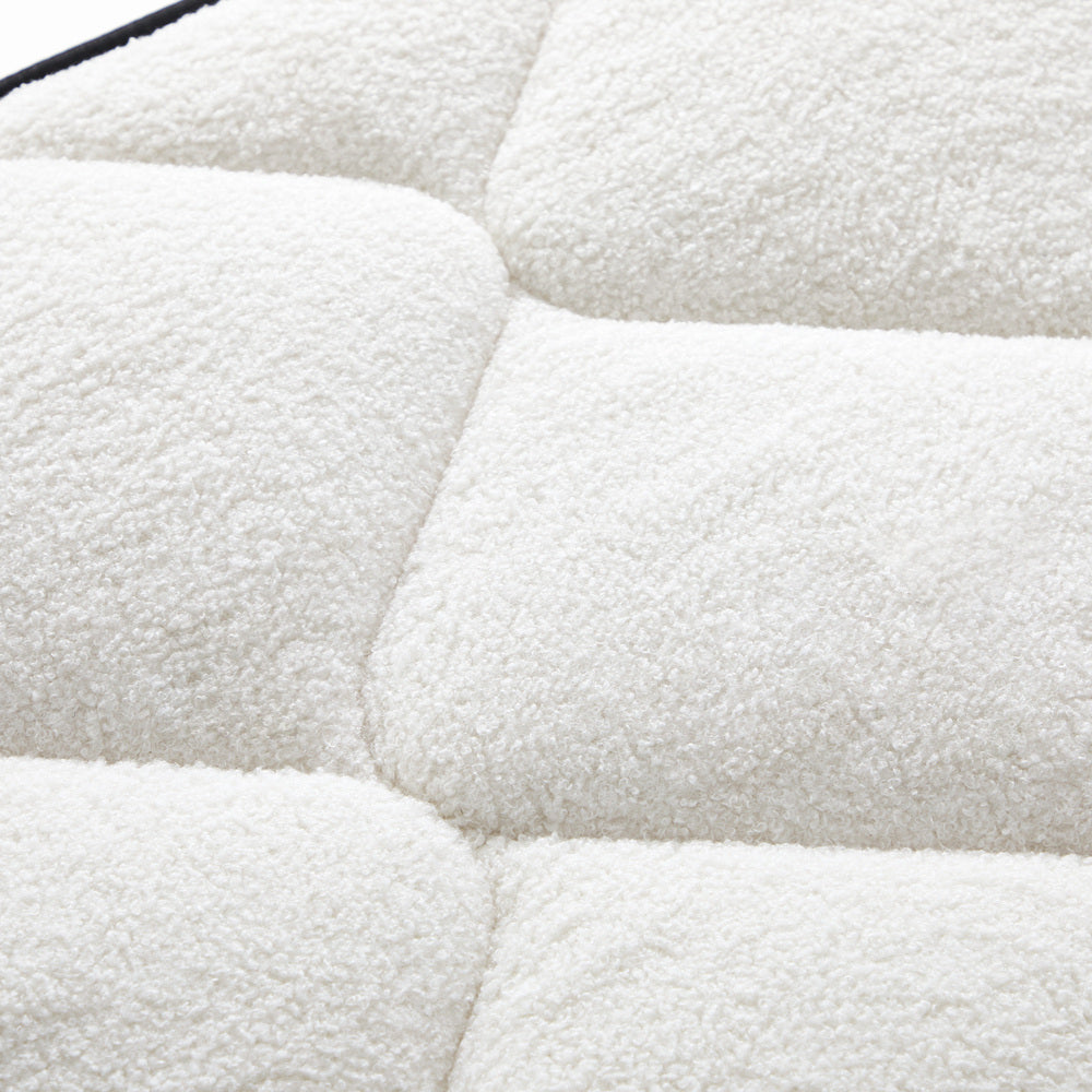 Bedra Boucle Single Mattress Memory Foam Pocket Spring Euro Top-Mattresses-PEROZ Accessories