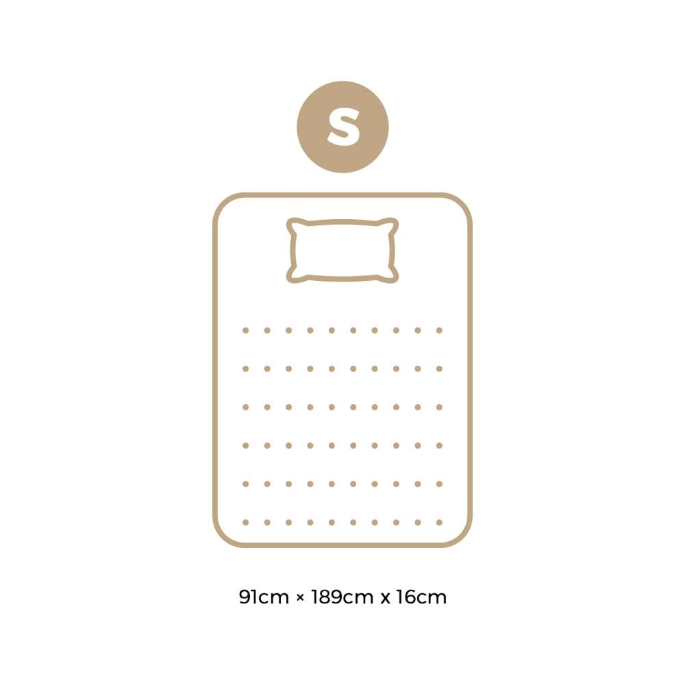 Bedra Single Mattress Boucle Bonnell Spring 16cm-Mattresses-PEROZ Accessories