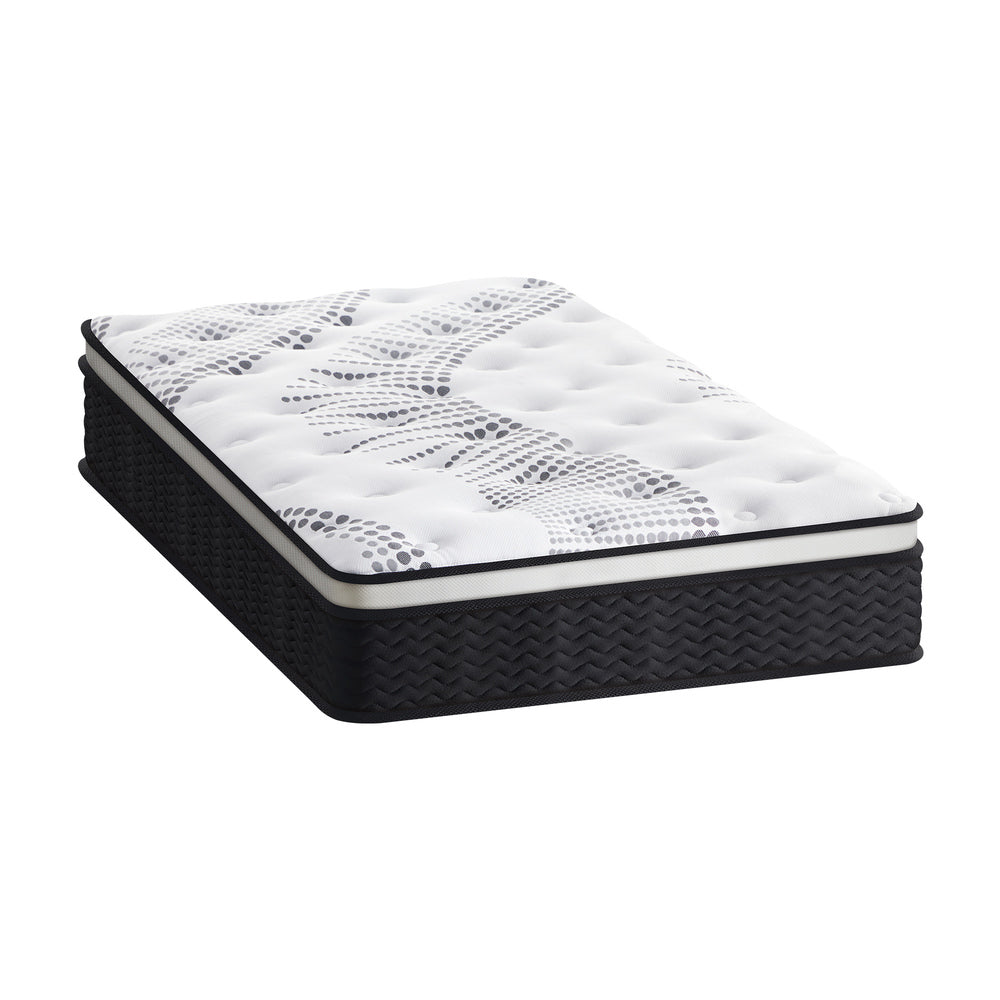 Bedra King Single Mattress Cool Gel Foam Euro Top Pocket Spring 22cm-Mattresses-PEROZ Accessories
