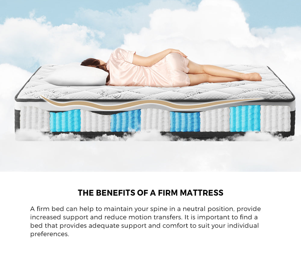 Bedra Double Mattress Luxury Foam Pocket Spring 30cm-Mattresses-PEROZ Accessories