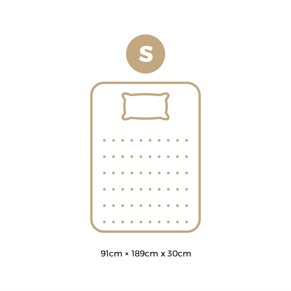 Bedra Single Mattress Luxury Foam Pocket Spring 30cm-Mattresses-PEROZ Accessories