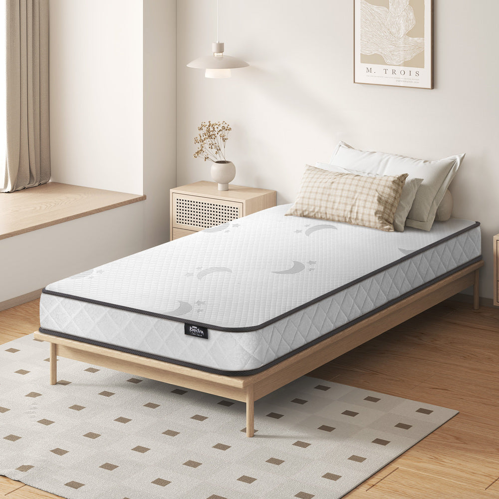 Bedra King Single Mattress Tight Top Bonnell Spring Foam 13CM-Mattress-PEROZ Accessories