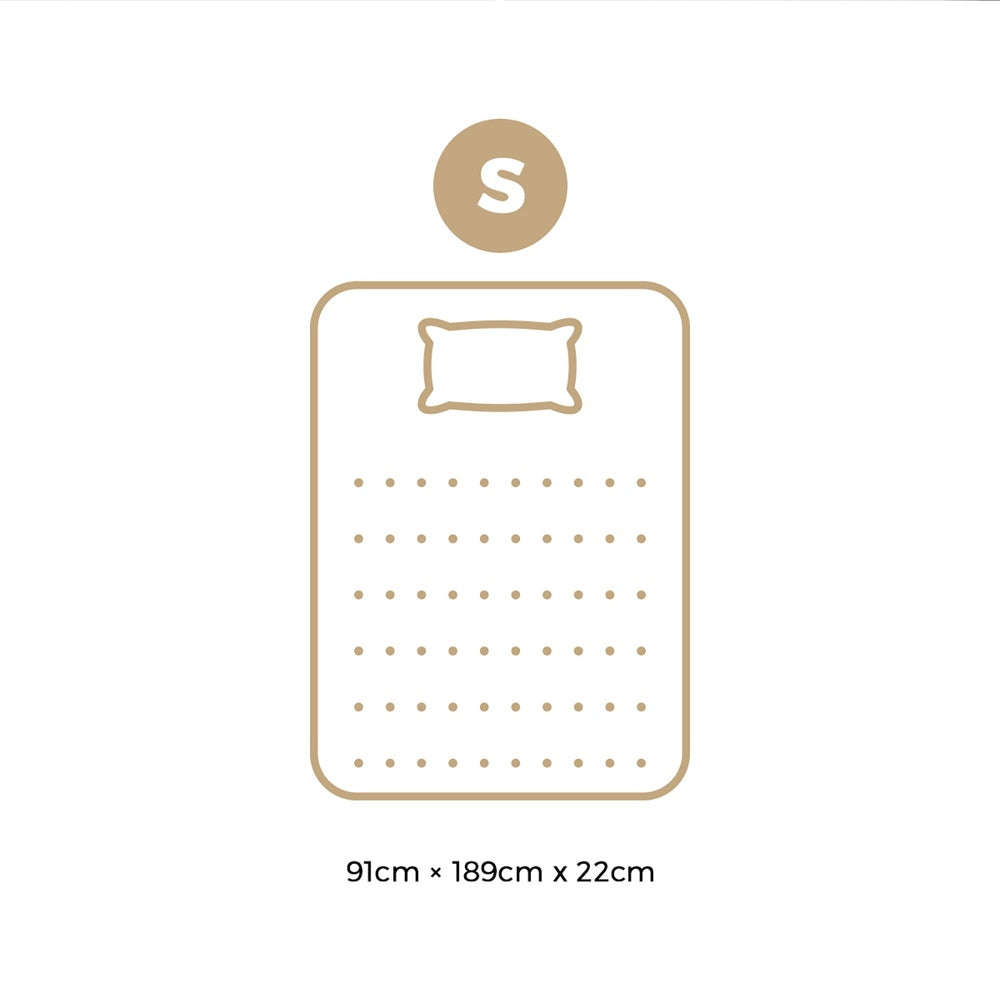 Bedra Single Mattress Tight Top Cool Gel Foam Pocket Spring 22cm-Mattresses-PEROZ Accessories