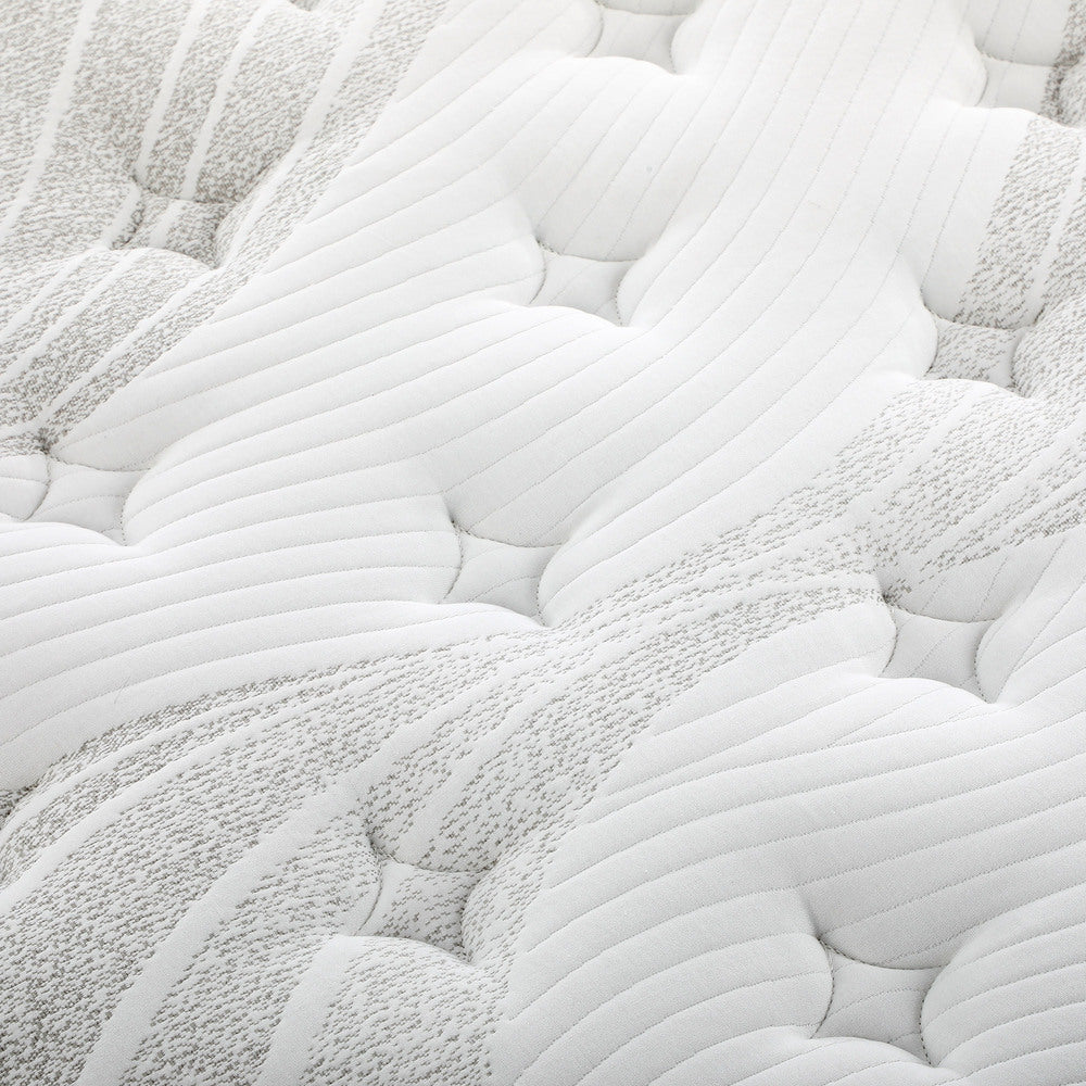 Bedra Double Mattress Cool Gel Foam Pocket Spring 34CM with Pillows-Mattress-PEROZ Accessories