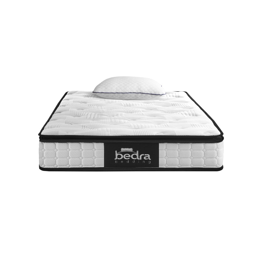Bedra King Single Mattress 22CM Cool Gel Foam Bonnell Spring with Pillow-Mattress-PEROZ Accessories