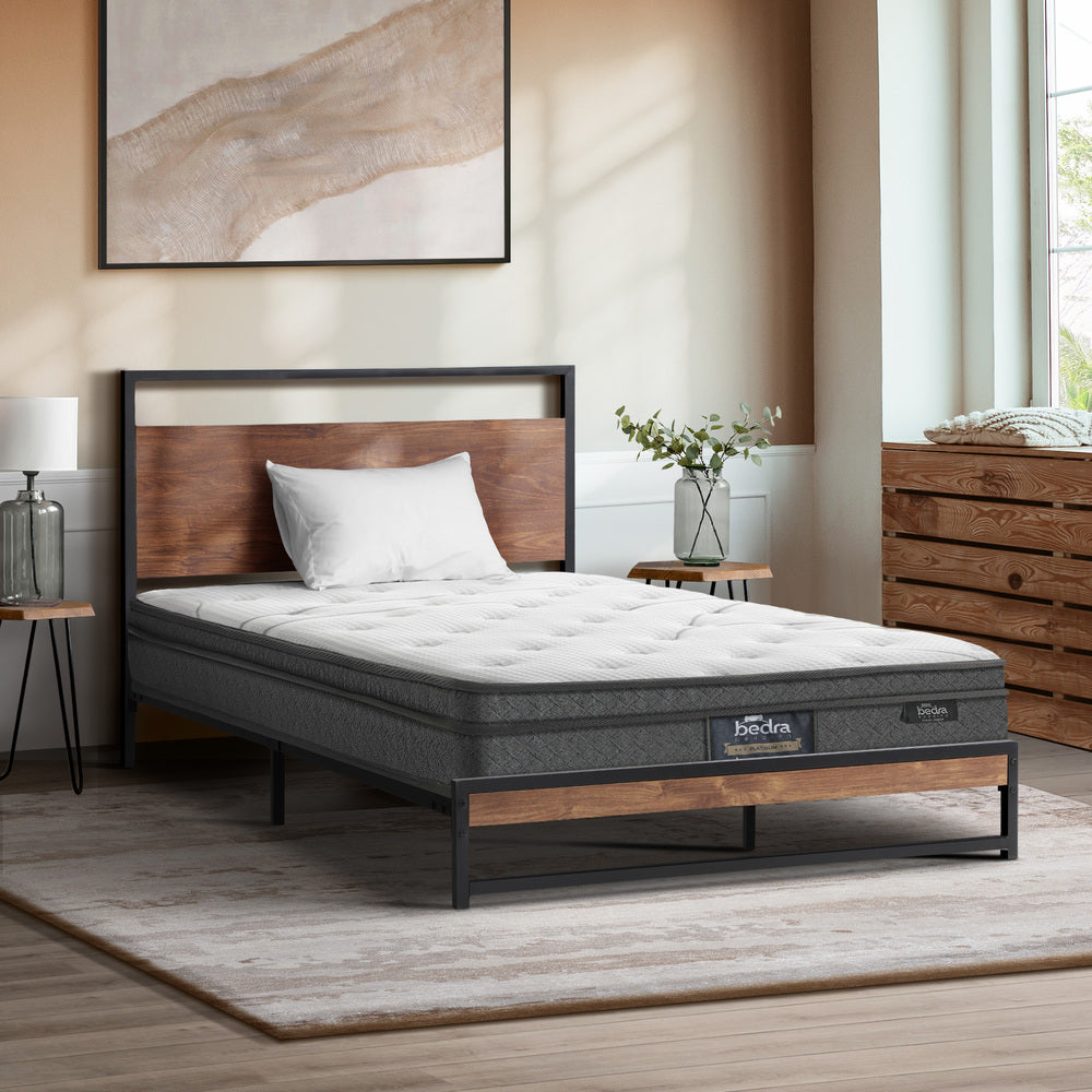 Bedra King Single Mattress Bonnell Spring Tight Top 21CM-Mattress-PEROZ Accessories