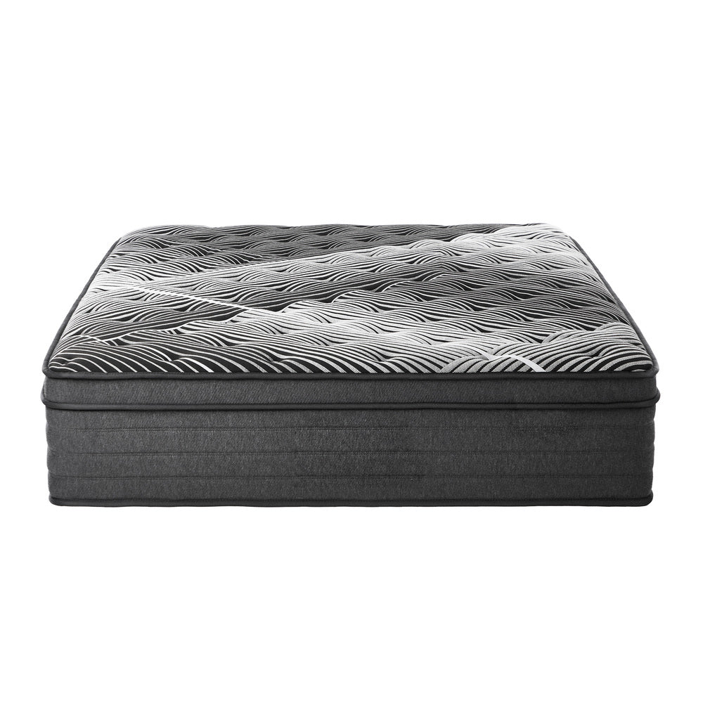 Bedra Double Mattress 9 Zone Pocket Spring Foam Bamboo Euro Top 35cm-Mattress-PEROZ Accessories