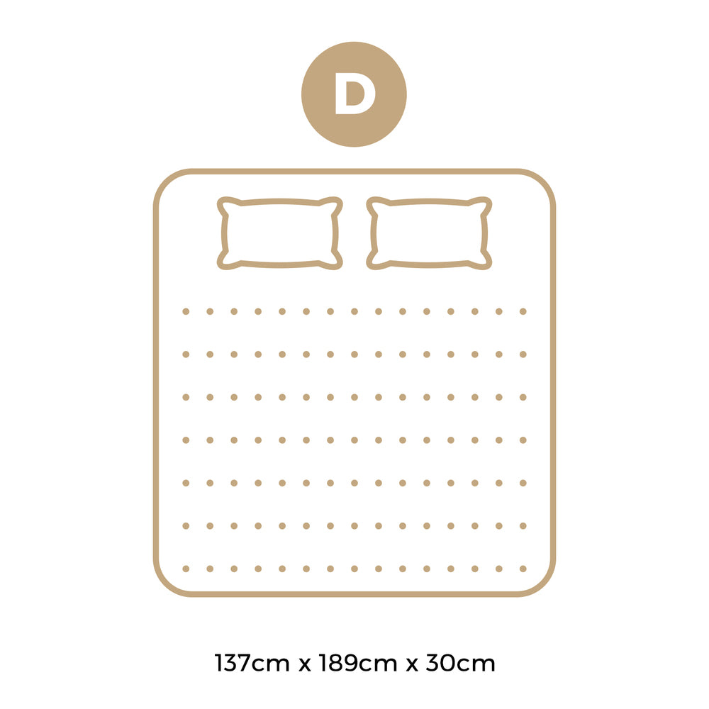 Bedra Double Mattress 5 Zone Pocket Spring Cool Gel Foam Medium Firm-Mattress-PEROZ Accessories