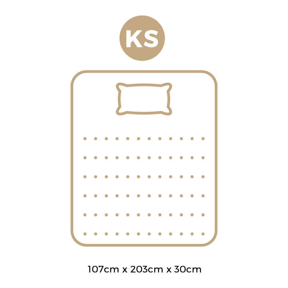 Bedra King Single Mattress Pocket Spring Cool Gel Foam Medium Firm-Mattress-PEROZ Accessories