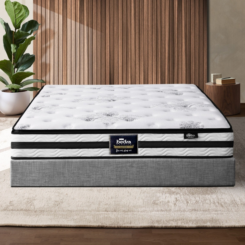 Bedra Double Mattress Breathable Luxury Bed Bonnell Spring Foam Medium 22cm-Mattresses-PEROZ Accessories