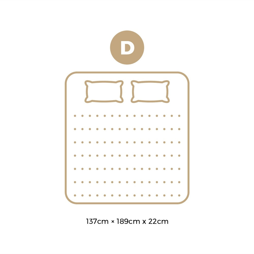 Bedra Double Mattress Breathable Luxury Bed Bonnell Spring Foam Medium 22cm-Mattresses-PEROZ Accessories