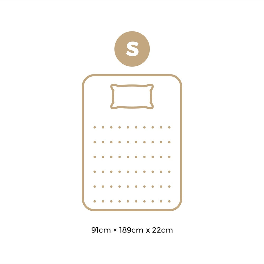 Bedra Single Mattress Breathable Luxury Bed Bonnell Spring Foam Medium 22cm-Mattresses-PEROZ Accessories