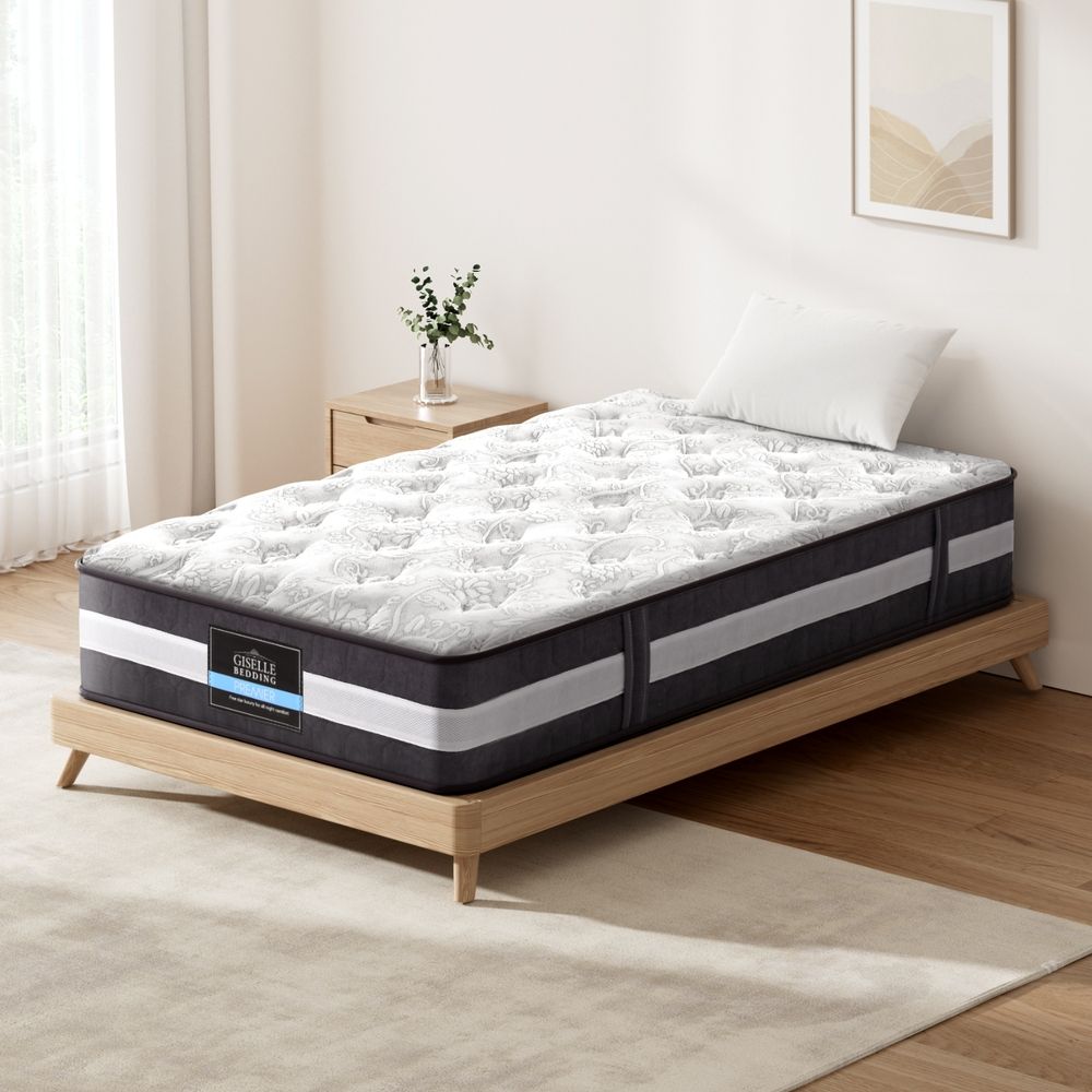 Giselle Bedding 30cm Mattress Pocket Spring King Single-Mattresses-PEROZ Accessories