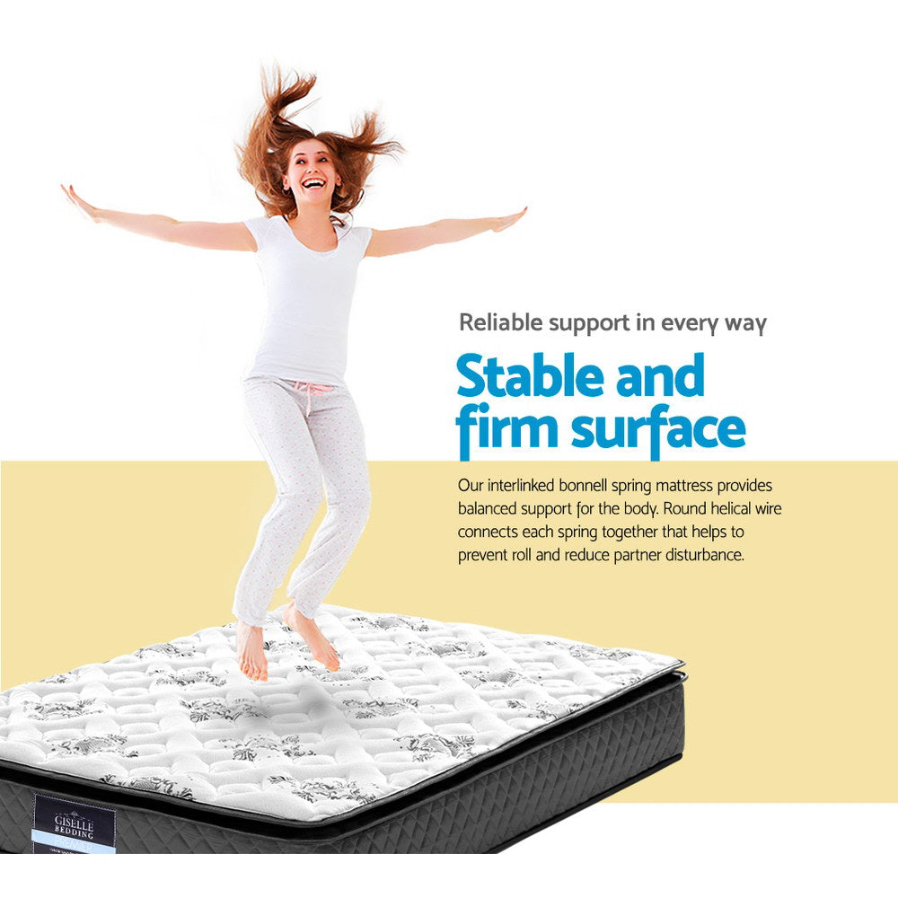 Giselle Bedding 24cm Mattress Pillow Top Double-Mattresses-PEROZ Accessories