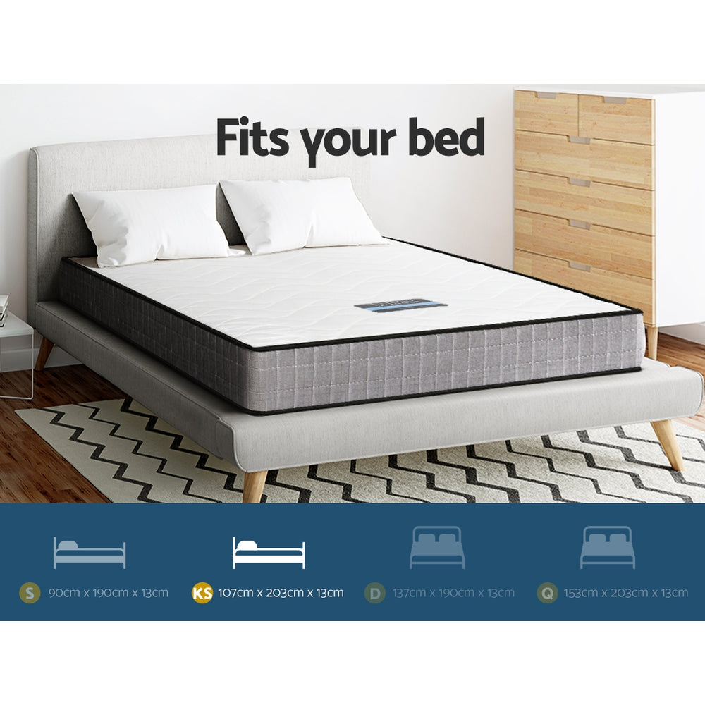 Giselle Bedding 13cm Mattress Tight Top King Single-Mattresses-PEROZ Accessories