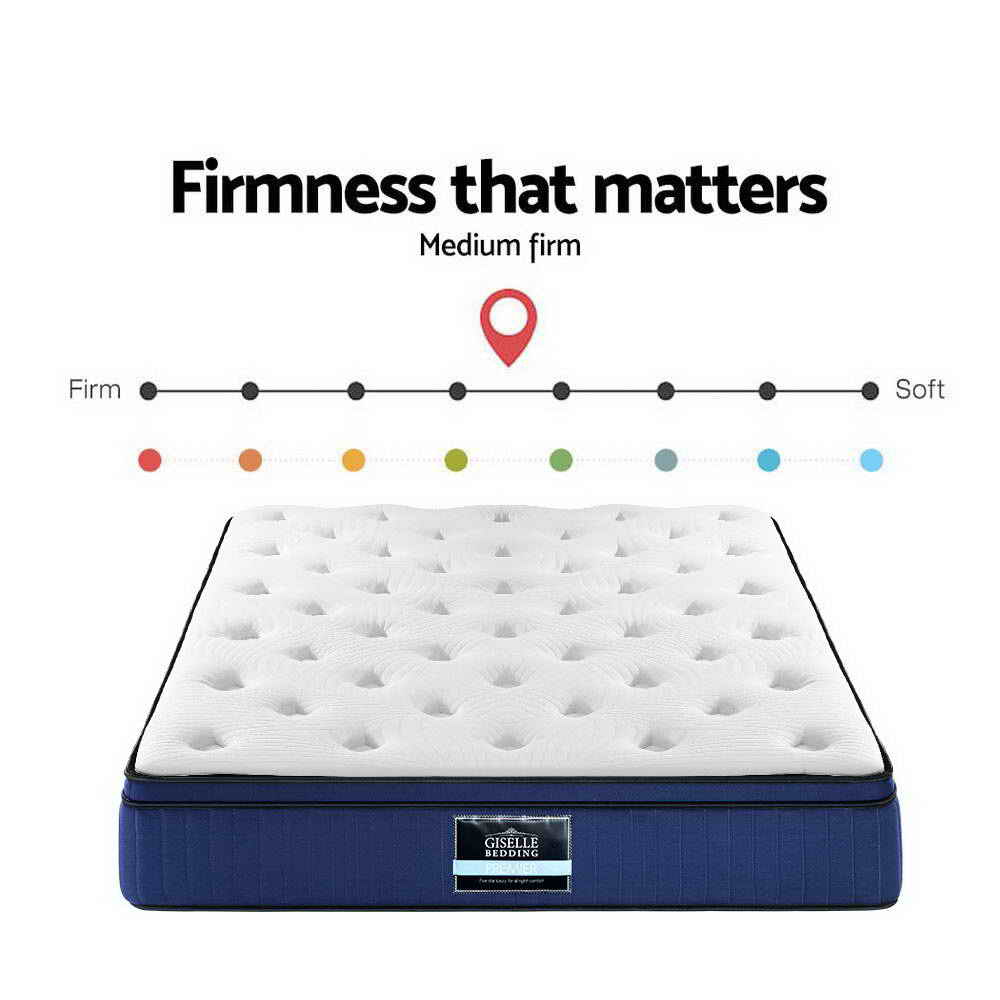 Giselle Bedding 34cm Mattress Cool Gel Memory Foam 7 Zone King-Mattresses-PEROZ Accessories