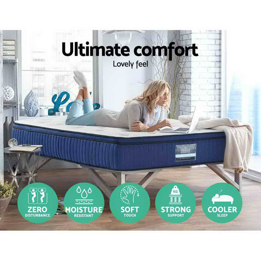 Giselle Bedding 34cm Mattress Cool Gel Memory Foam 7 Zone King-Mattresses-PEROZ Accessories