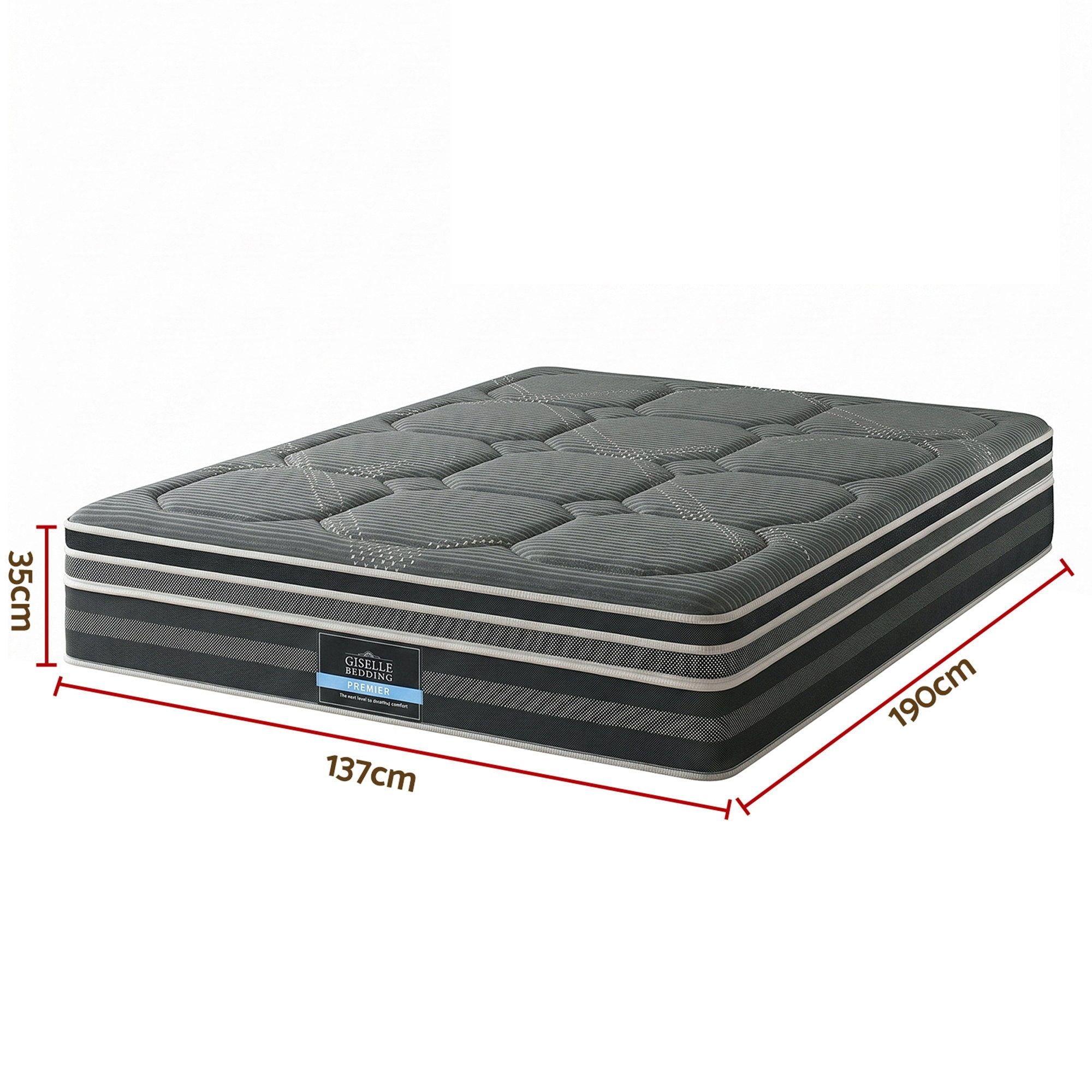 Giselle Mattress 35cm Hybrid Pocket Spring Euro Top Double-Furniture > Mattresses > Double Mattress-PEROZ Accessories