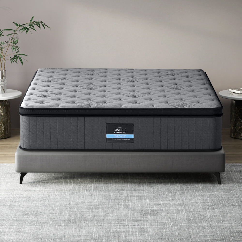 Bed Mattress Giselle 34cm King-Furniture > Mattresses > King Size Mattress-PEROZ Accessories
