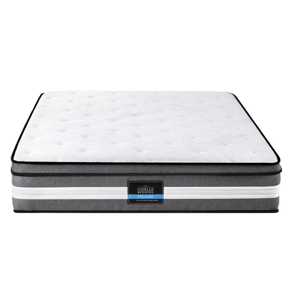 Giselle Bedding 30cm Mattress Gel Foam Pocket Spring Queen-Furniture > Mattresses > Queen Mattress-PEROZ Accessories