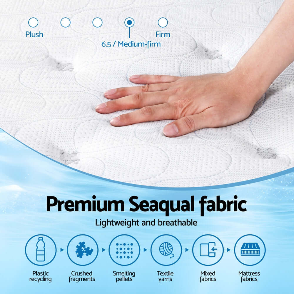 Giselle Bedding 30cm Mattress Gel Foam Pocket Spring Queen-Furniture > Mattresses > Queen Mattress-PEROZ Accessories