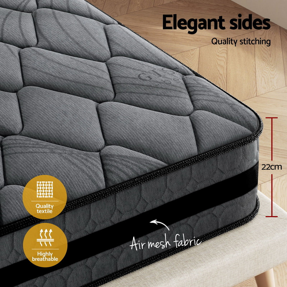 Giselle Bedding 22cm Mattress Medium Firm King-Furniture > Mattresses > King Size Mattress-PEROZ Accessories