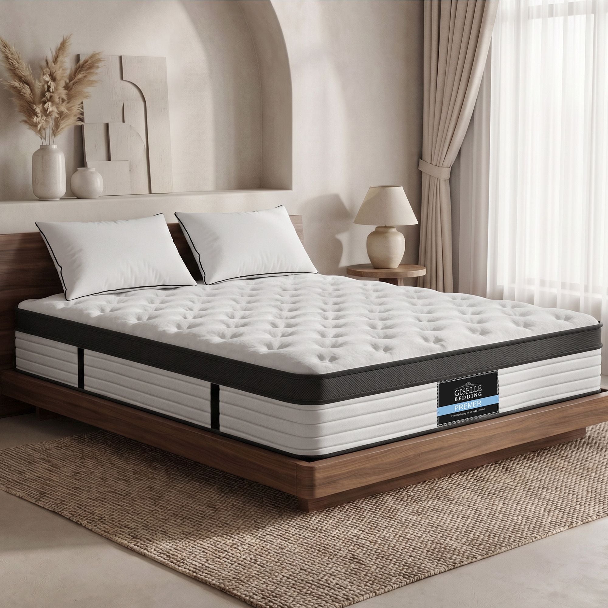 Giselle Bedding 31cm Mattress Euro Top King-Mattresses-PEROZ Accessories