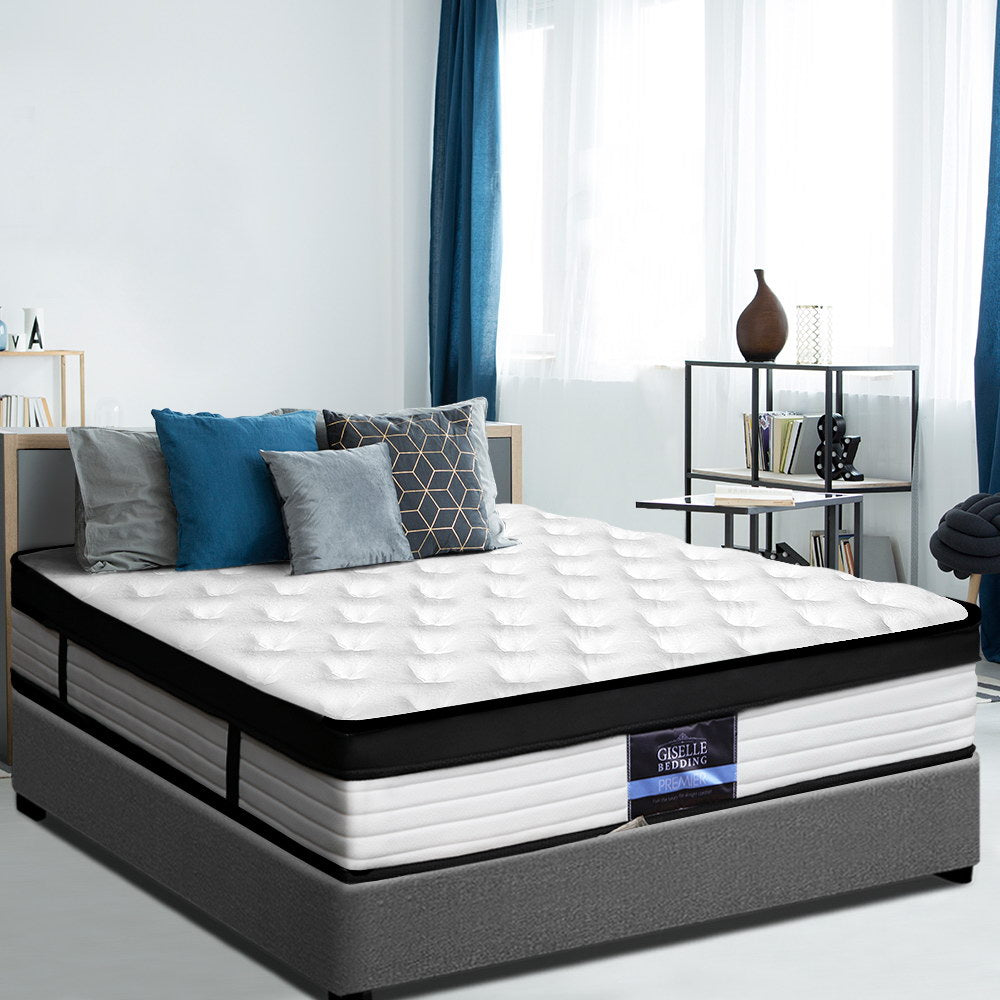 Giselle Bedding 31cm Mattress Euro Top Queen-Mattresses-PEROZ Accessories