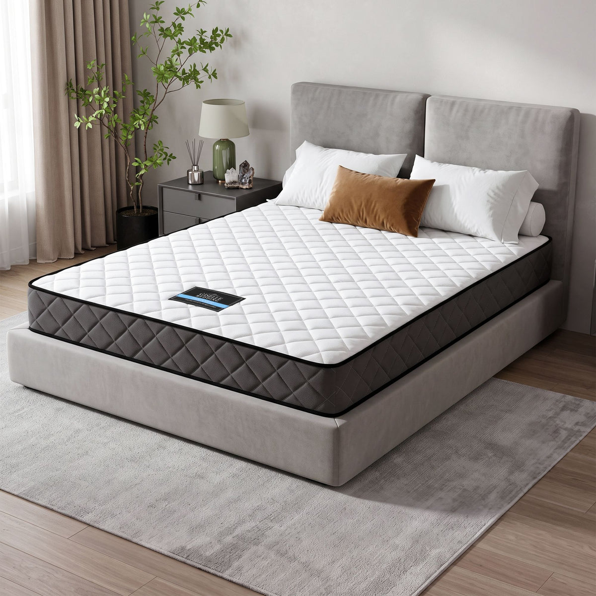Giselle Bedding 16cm Mattress Tight Top Queen-Mattresses-PEROZ Accessories