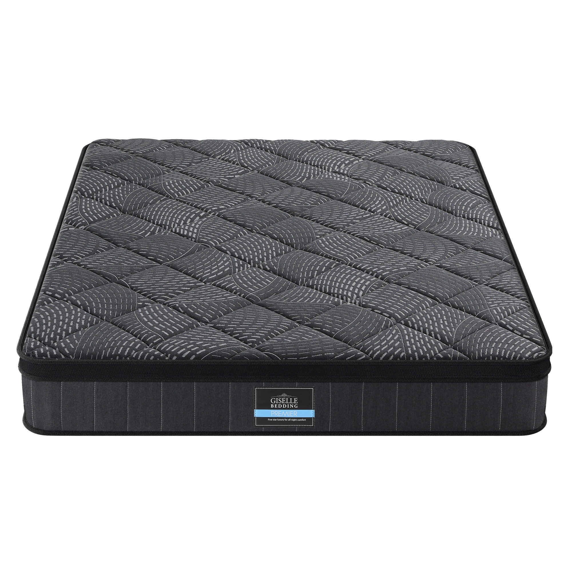 Giselle Bedding Double Mattress 25cm Pocket Spring Latex Euro Top Medium Firm Bed-Furniture > Mattresses > Double Mattress-PEROZ Accessories
