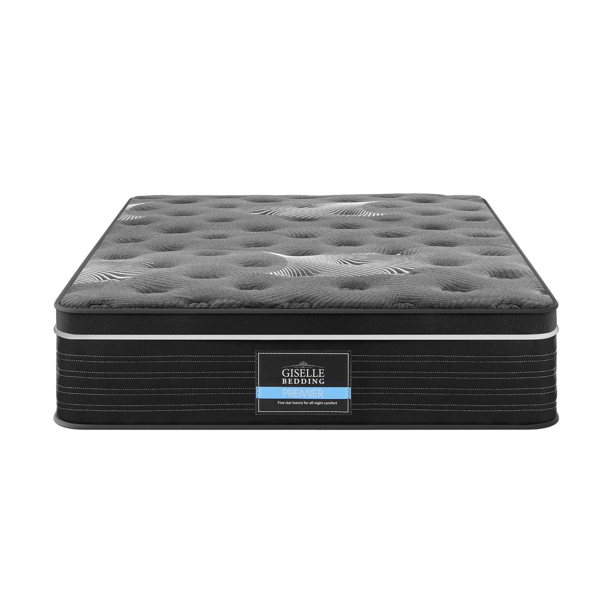 Giselle Bedding 35cm Mattress Graphene Memory Foam Medium Firm Euro Top Mattresses King Single-Furniture > Mattresses > King Single Mattress-PEROZ Accessories