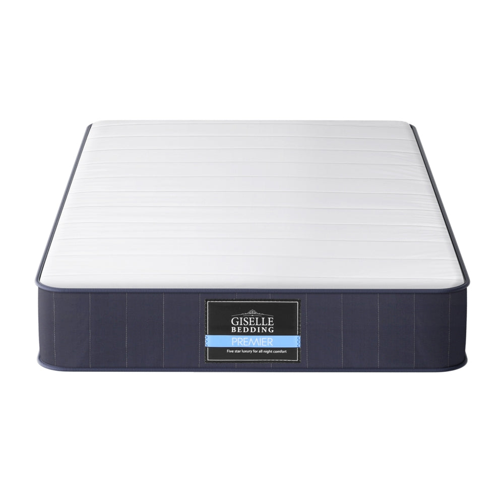 20cm Giselle Mattress King Single Bed Pocket Spring Mattresses-Furniture > Mattresses > King Single Mattress-PEROZ Accessories