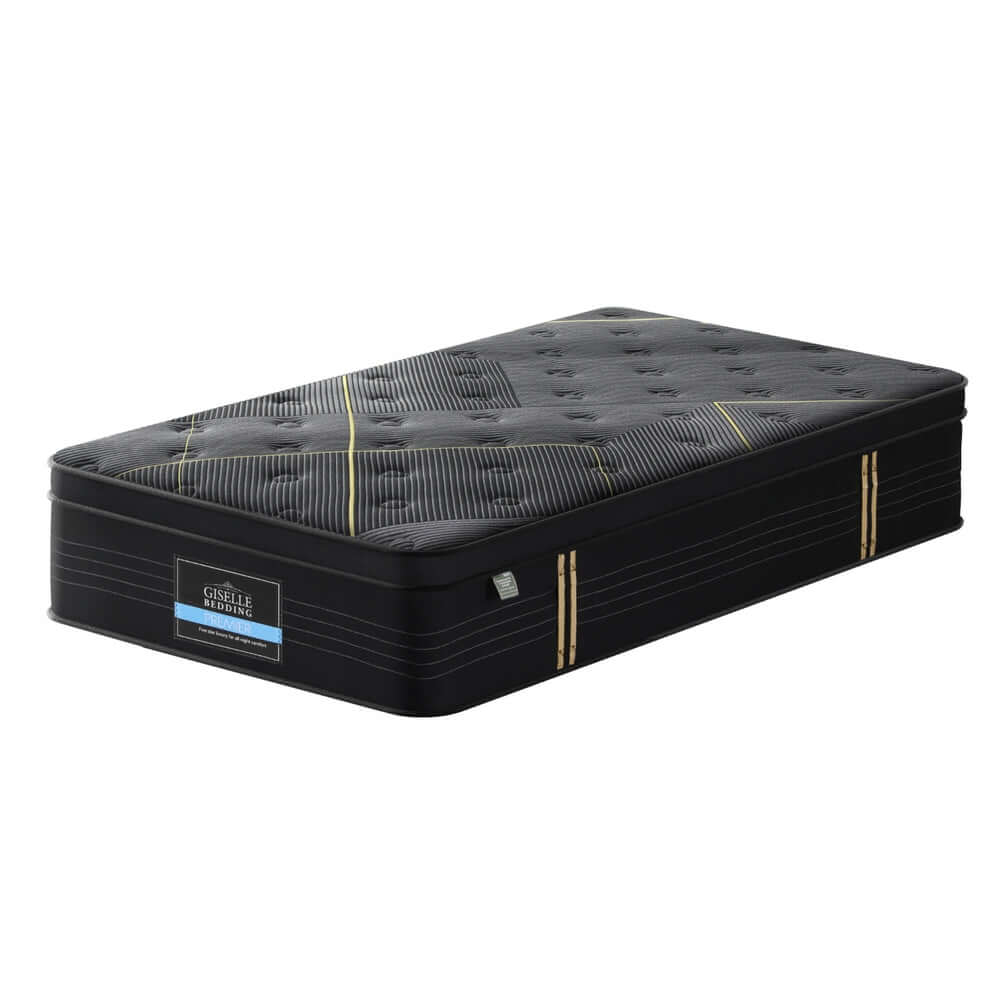 35cm Giselle Mattress King Single Bed Bamboo Pocket Firm Foam-Furniture > Mattresses > King Single Mattress-PEROZ Accessories