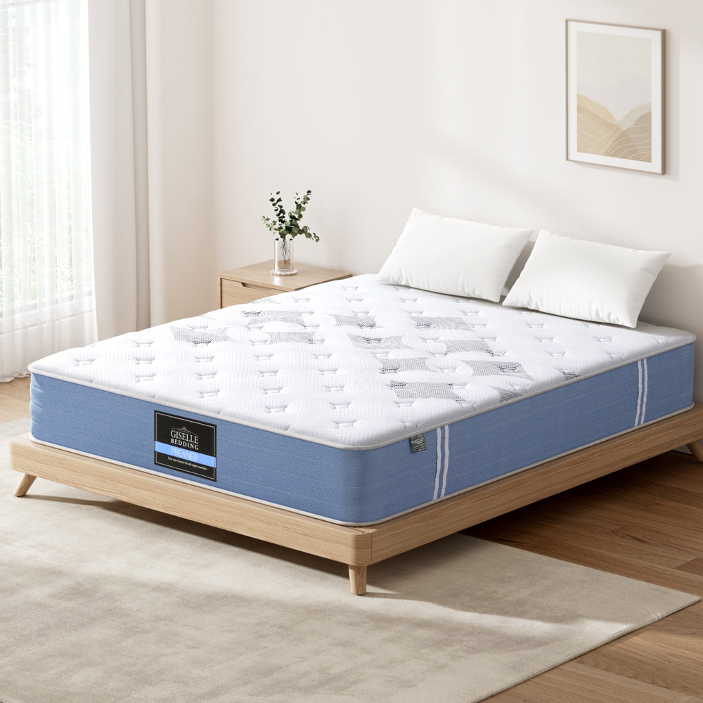 25cm Giselle Mattress King Bed Pocket Spring Mattresses-Furniture > Mattresses > King Size Mattress-PEROZ Accessories