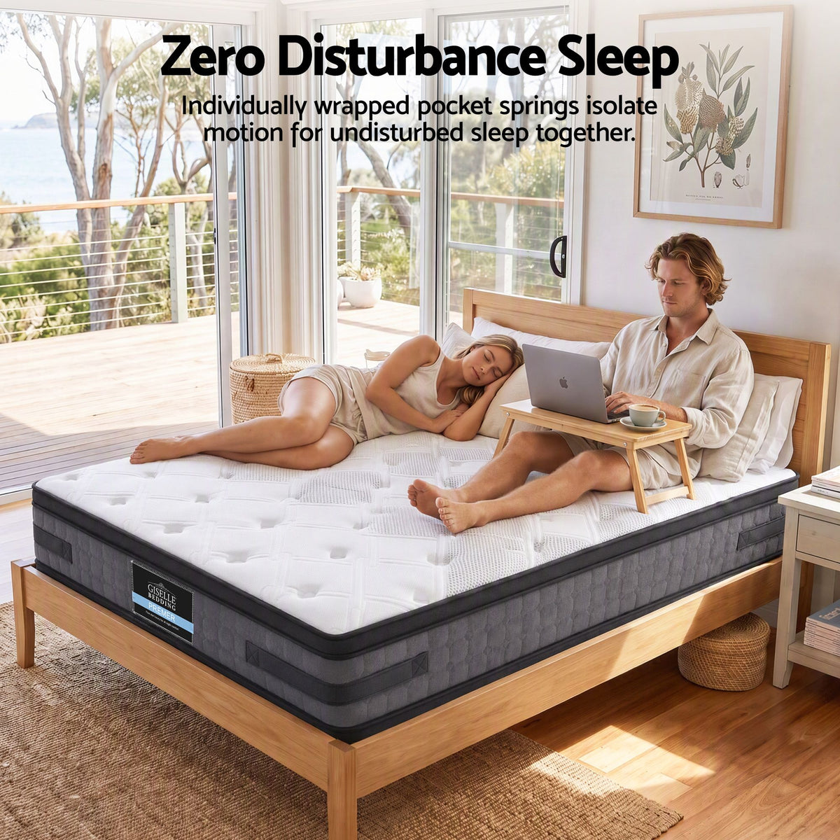 Giselle Bedding 36cm Mattress Cool Gel Memory Foam Queen-Mattresses-PEROZ Accessories