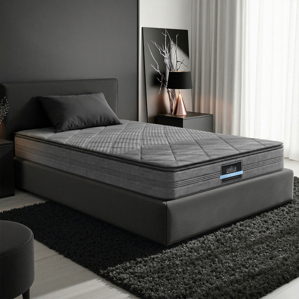 Giselle Bedding 18cm Mattress Pillow Top King Single-Mattresses-PEROZ Accessories
