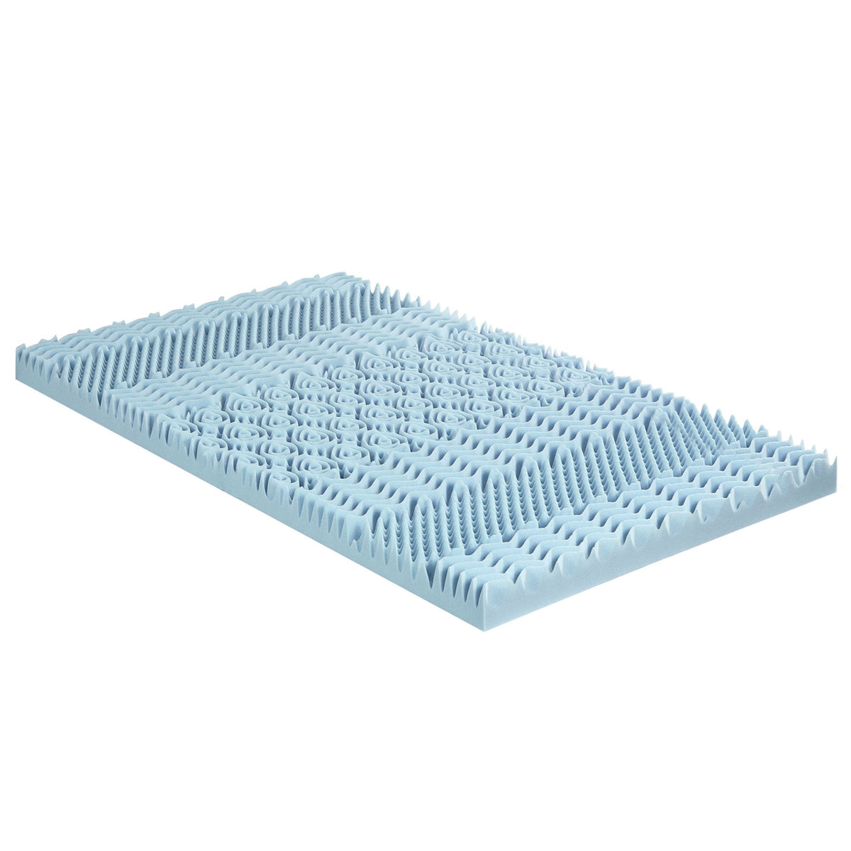 Giselle Bedding Memory Foam Mattress Topper 7-Zone 5cm Single-Mattress Toppers-PEROZ Accessories