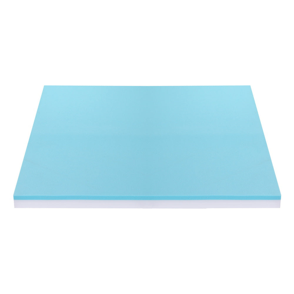 Giselle 8cm Memory Foam Mattress Topper Gel Dual Layer Foam Bamboo Queen-Furniture > Mattresses > Mattress Toppers-PEROZ Accessories