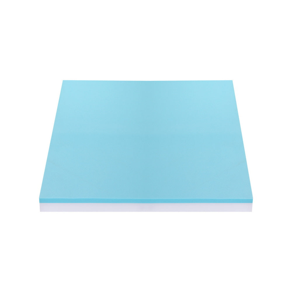Giselle 8cm Memory Foam Mattress Topper Gel Dual Layer Foam Bamboo Single-Furniture > Mattresses > Mattress Toppers-PEROZ Accessories