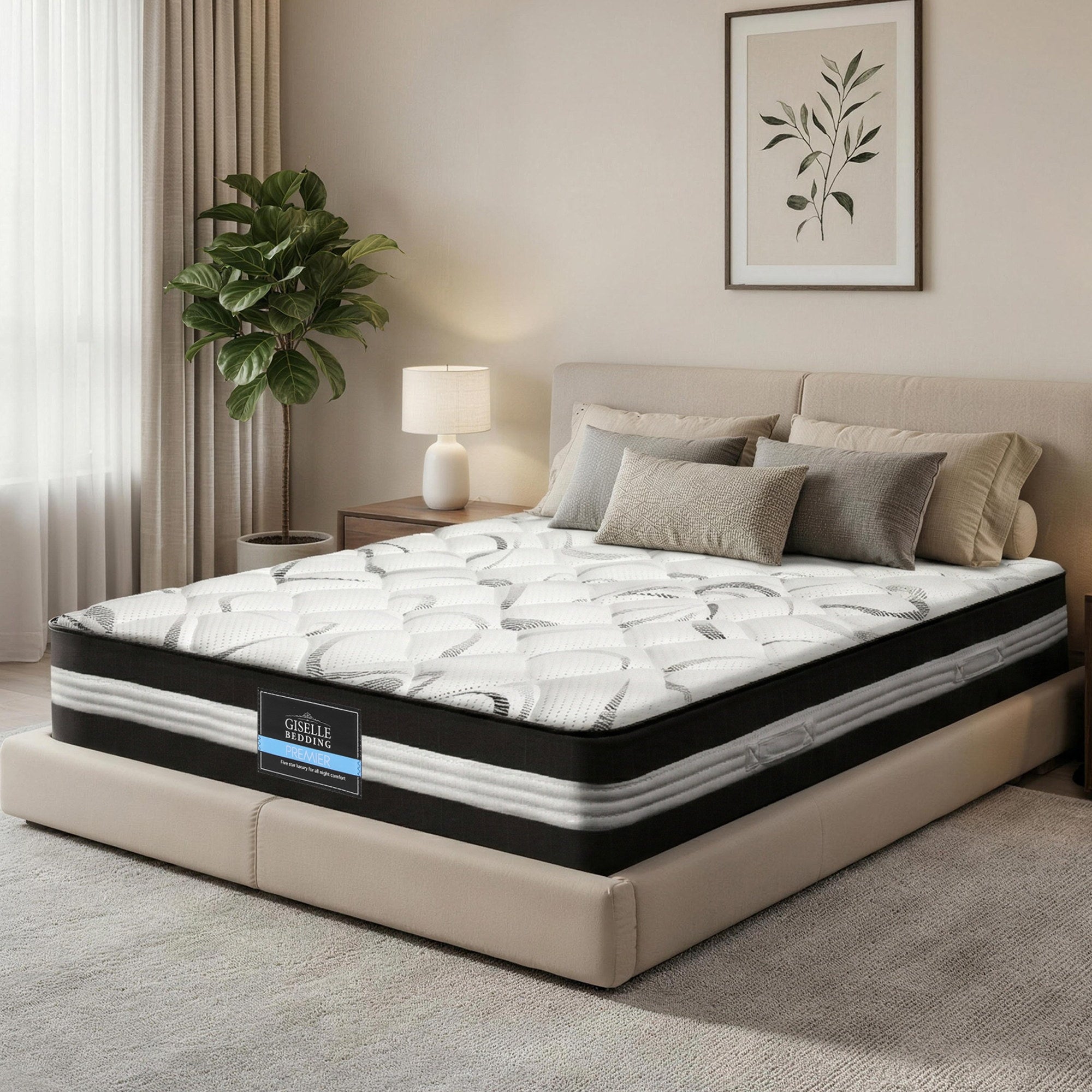 Giselle Bedding 30cm Mattress Medium Firm King-Mattresses-PEROZ Accessories