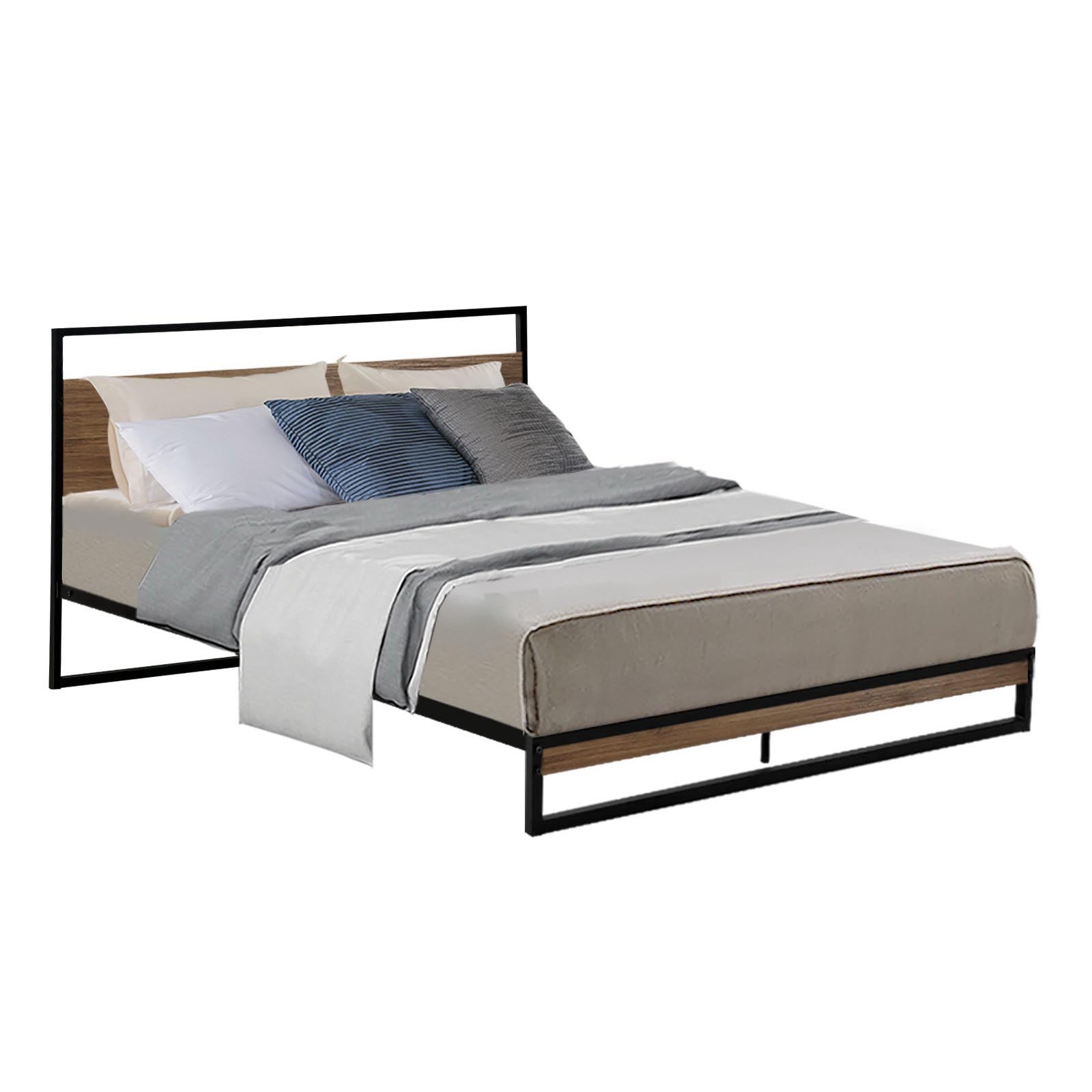 Artiss Bed Frame Double Size Metal Bed Frame DANE-Bed Frames-PEROZ Accessories