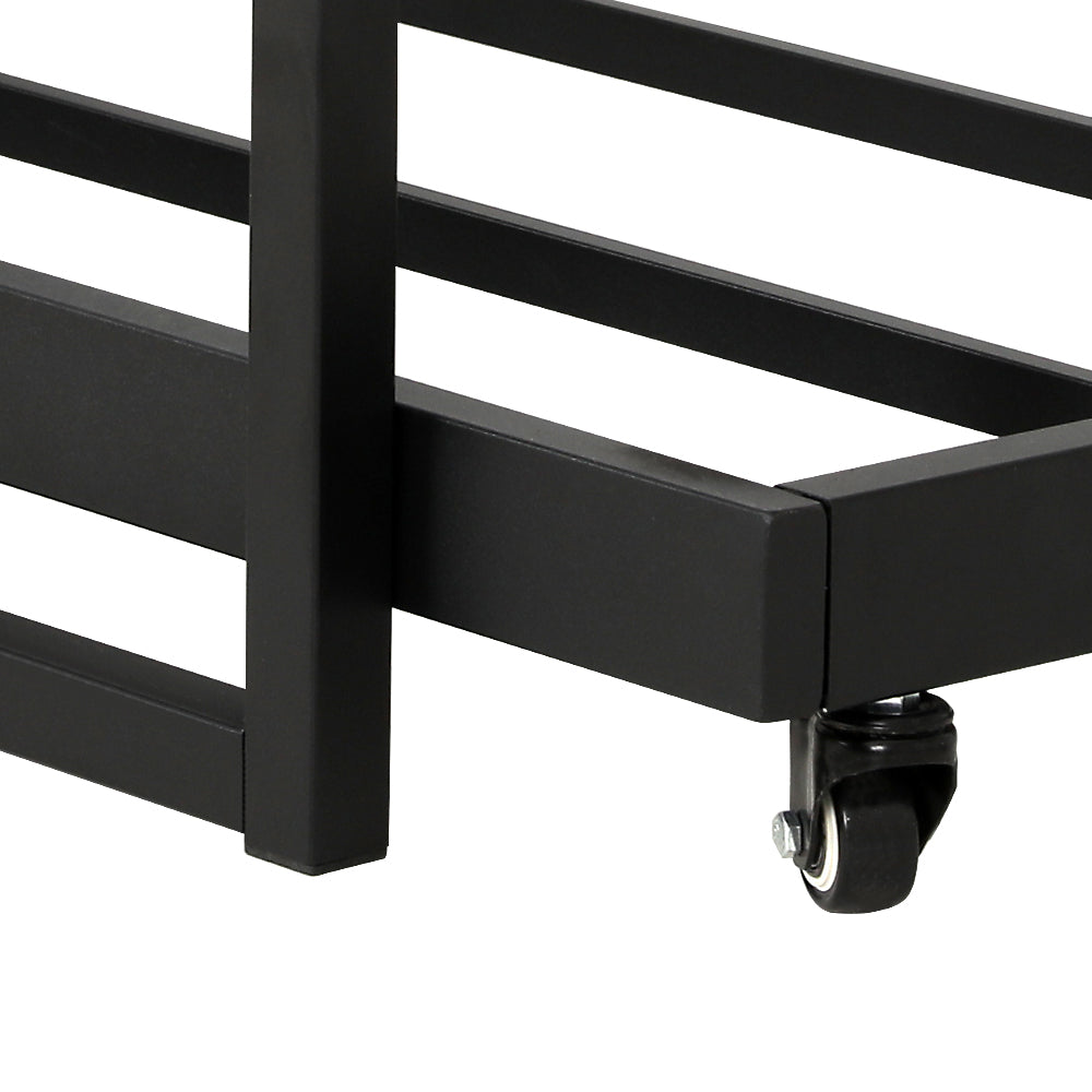 Artiss Bed Frame 2x Single Size Metal Trundle Daybed DEAN-Furniture > Bedroom-PEROZ Accessories