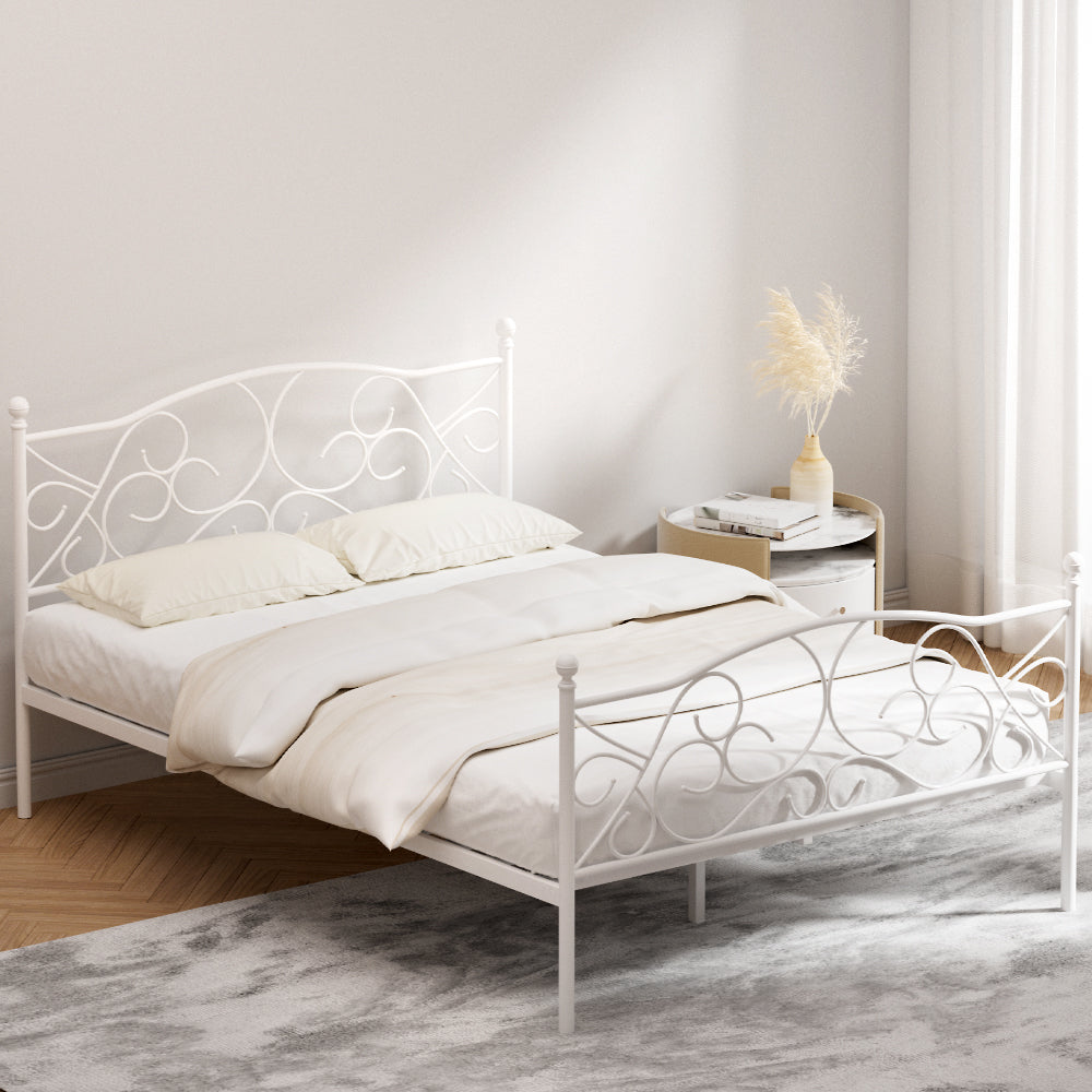 Artiss Bed Frame Double Size Metal Frame GROA-Furniture > Bedroom-PEROZ Accessories