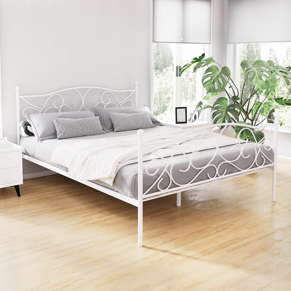 Artiss Bed Frame Queen Size Metal Bed Frame GROA-Furniture > Bedroom > Beds & Bed Frames-PEROZ Accessories
